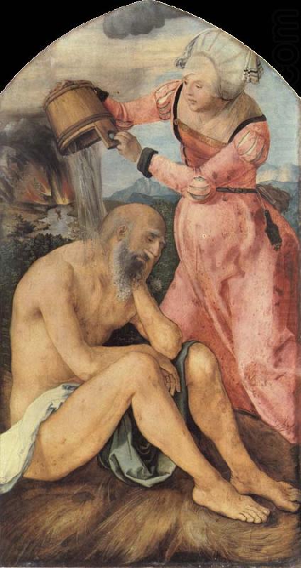 Job Castigated by his wife, Albrecht Durer